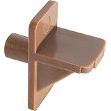 Prime-Line Products U 9001 Shelf Support Peg, 1/4-Inch, Brown Plastic,(Pack of 12)