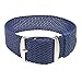 Wrist And Style Perlon Watch Strap (22mm, Dark Blue)