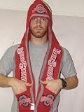 Ohio State Buckeyes 2011 Team Stripe Hooded Knit Scarf with Pockets