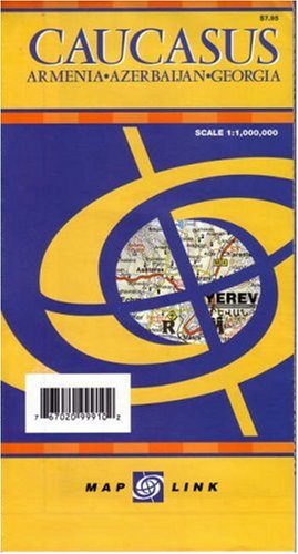 Caucasus: Armenia, Azerbaijan, and Georgia Map