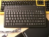 Anyware W-9828 Mini Multimedia Keyboard - Keyboard - PS/2, USB - black