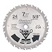 Freud D24 Diablo 7-1/4-Inch 24 Tooth ATB Framing Saw Blade with 5/8-Inch and Diamond Knockout Arbor