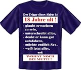Fun T Shirt  18 + bei MUTTI !!!  Größen S - XXL