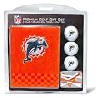 NFL Miami Dolphins Embroidered Golf Towel (3 Golf Balls/12 Tee Gift Set)