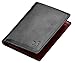Starhide Mens RFID Blocking Real Veg Tanned Leather Mini Wallet Black/Red Gift Boxed 815