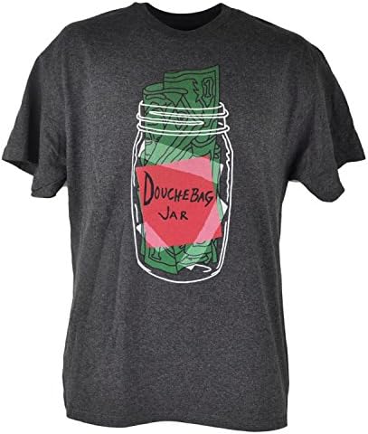 New Girl Douchebag Jar TV Show Series Comedy Graphic Charcoal Tshirt Tee Medium