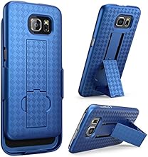 Galaxy S6 Case, i-Blason Transformer Slim Hard Shell Holster Case Combo with Kickstand and Locking Belt Swivel Clip for Samsung Galaxy S6 (Blue)
