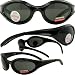 - Windmaster Foam Padded Motorcycle Sunglasses Smoked Lenses