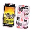 HTC myTouch 4G / myTouch HD (T-Mobile) Snap On Protector Hard Case "Patterns of Love" Design