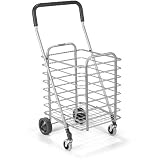Shopping Cart Superlight Foldable Silver Aluminum - Polder #STO-3022-92