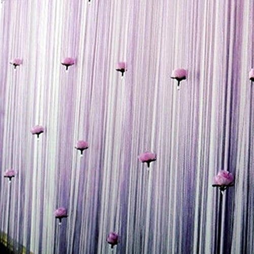 Rose Fringe Door Fly Screen Window Panel Room Divider Tassel String Curtain Net