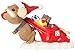Enesco Charming Tails Gift Santa and Bag of Gifts Figurine, 2.75-Inch