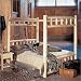 Rustic Natural Cedar 100058C Looks Canopy Bed, Unfinished