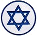 Star of David Embroidered Patch Israel Emblem Jewish Round Logo