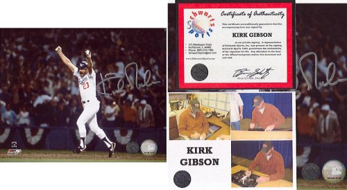 Kirk Gibson Los Angeles Dodgers - WS HR Celebration - Autographed 8x10 Photograph