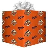Baltimore Orioles Orange Logo Gift Wrap Paper