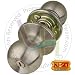 NUSET Dana Series Privacy Knob Lock (Satin Chrome)
