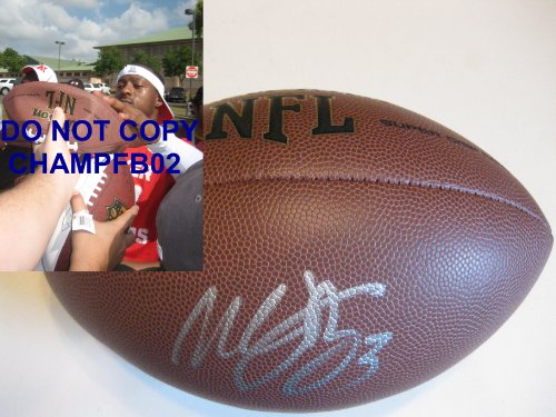 WILLIS McGAHEE,DENVER BRONCOS,MIAMI,HURRICANES,RAVENS,BILLS,SIGNED,AUTOGRAPHED,NFL FOOTBALL WITH PROOF + COA