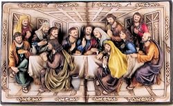 Decorative Plate - The Last Supper - 28in.x5in.x16 and 1/2in. - Imported