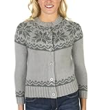 Juniors Mossimo Supply Co. Intarsia Sweater - Silver Birch and Quartz Gray