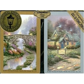 US Playing Card Company Thomas Kinkade, Gardens 2 Bridge Deck ~ 62602736 by