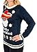 Women's Feliz Navidad and Beer Ugly Christmas Sweater in Navy By Festified