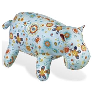 North American Bear Calico Collection Hippo Squeaker