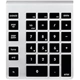 Newer Tech Wireless Aluminum Keypad, Black Keys (NWTKPA28BTB)