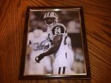 DARRELLE REVIS AUTOGRAPHED 8X10 PHOTO NEW YORK JETS W/ COA