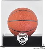 Seattle SuperSonics Black Base Mini Basketball Display Case