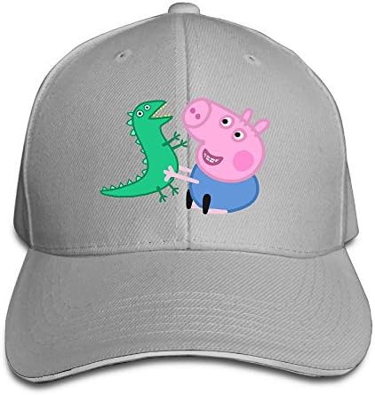 Vintage Peppa Pig George Logo Trucker Tats Ash Sandwich Peaked Cap