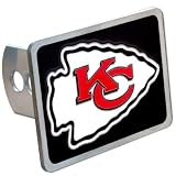 Kansas City Chiefs Large Zinc Trailer Hitch Cover - NFL Football Fan Shop Sports Team Merchandise