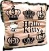 Hello Kitty Crown Pink Pillow w/ Lace 71092_s-2