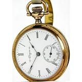 #AU17A Elgin Antique Ladies 14K Solid Gold Hunter Case Pocket or Pendant Watch 0 Size 15 Jewels Ca... by Elgin