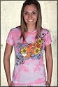 Nick & Mo 2 Koi Burnout Short Sleeve Tee Shirt in Peachy Keen
