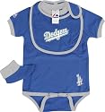 Los Angeles Dodgers Baby Bib and Bootie Creeper Set