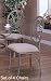 Kitchen & Housewares : Set of 4 Astrological Style Antique Silver Gray Metal Dining Chairs