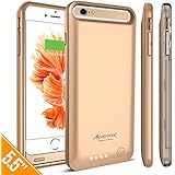 iPhone 6S Plus Battery Case, iPhone 6 Plus Battery Case, Alpatronix&reg; [BX140plus] MFi Apple Certified 4000mAh External iPhone 6S/6 Plus Battery Case Removable Rechargeable Protective iPhone 6S+ 6+ Charging Case [Ultra Slim Portable iPhone6 Plus Charger Case / Full Support with iOS 9+ & Apple Pay / iPhone6s Plus Extended Battery Case / Lightning Connector Output / Fits colors for iPhone6S Plus for Juice Bank & Power Pack] 100% Satisfaction Guaranteed! - (Gold with 1 Extra Bumper)