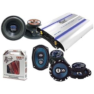 Pyramid Mega Audio package for the Car/Truck/SUV --- 1600 Watt 4 Channel High Power Mosfet Amplifier + 