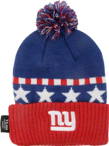 New York Giants Toddler Cuffed Knit Pom Hat