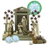 Willow Tree 19 Piece Nativity Set By Susan Lordi (2 Metal Star Backdrops) with Go Green! Compressed Bamboo Towels Willow Tree 19 Piece Nativity Set By Susan Lordi (2 Metal Star Backdrops) with Go Green! Compressed Bamboo Towels