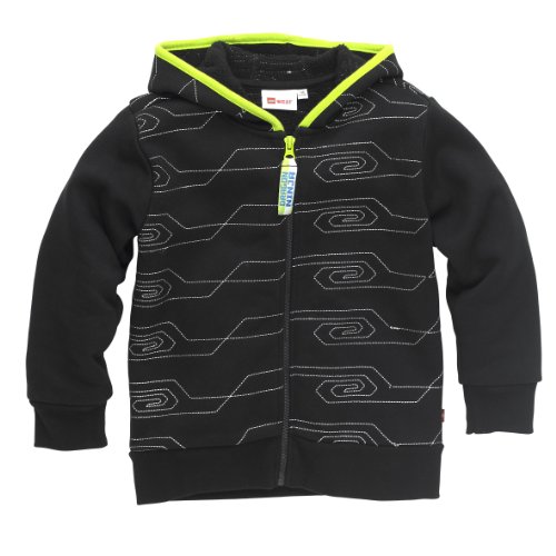 Lego Wear Jungen Sweatoberteil 13274 SIMON 203 - CARDIGAN (SWEAT), Gr. 128, Schwarz (995 B Preisvergleich