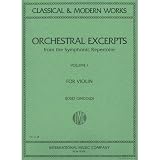 Orchestral Excerpts, Volume 1 - Violin - edited by Josef Gingold - International Music Company