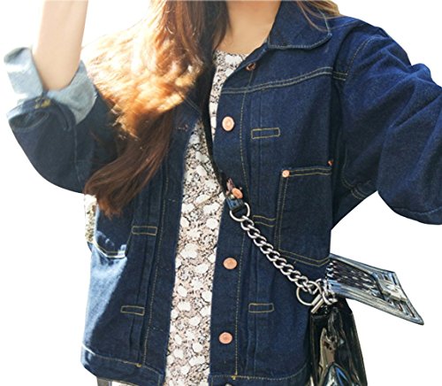 【 UN ANANAS 】 デニム ジャケット きれいめ シック レディース 韓国 スタイル 全２色