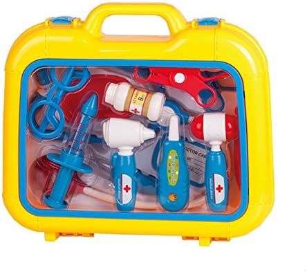 Pretend Doctors Nurse Kit 13 Piece Medical Carrycase Set Role Play Fun Toy Gift for 3 Years Old Kids