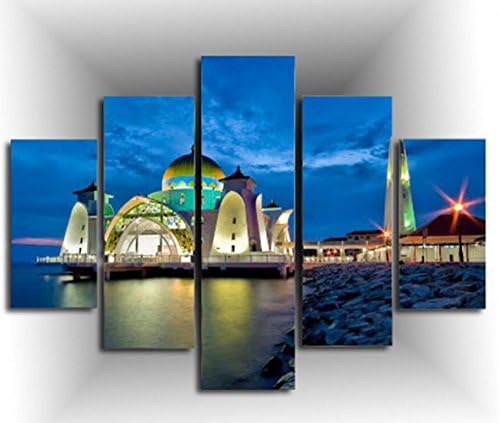 pictures decor modern art home decoration canvas famous islamic wall painting 5pcs/set canvas art F/412