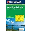 Westliche Prignitz - Flusslandschaft Elbe-Brandenburg 1 : 50 000: Wanderkarte mit Radrouten. GPS-genau