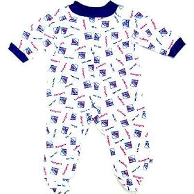 New York Rangers Baby Sleeper with Allover Print