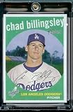 2008 Topps Heritage # 285 Chad Billingsley / Los Angeles Dodgers / MLB Baseball Trading Card in a Protective Screw Down Display Case