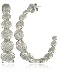 Phillips Frankel "Affair" White Gold and Diamond Affir Disc Hoops